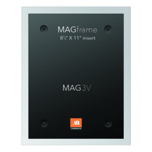 Letter size vertical MAG Frame - Silver - Multimedia