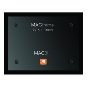 Letter size horizontal MAG Frame - Black - Product design