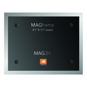 Letter size horizontal MAG Frame - Silver - Product design