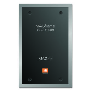 Legal size vertical MAG Frame - Silver - Product design