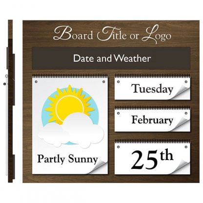 Date & Weather Board with Title - Weather
