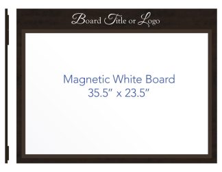 Large 36" x 24" Magnetic Whiteboard - Dry Wipe Board