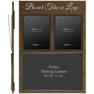 Twin Portrait Letter MAGFrames and a 12" x 19¾" Forbo Tacking Surface - Meter