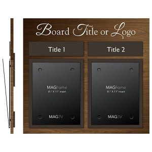Twin Portrait Letter MAGFrames with Titles - Product design