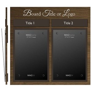 Twin Portrait Tabloid MAGFrames with Frame and Titles - Meter