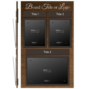 Double Portrait Letter MAGFrame with Landscape Tabloid MAGFrame - Product design