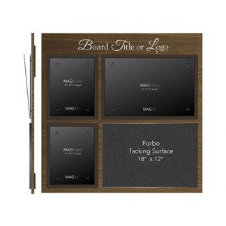 Double Portrait Letter MAGFrame with Landscape Tabloid MAGFrame and Tacking Surface - Product design