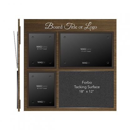 Double Portrait Letter MAGFrame with Landscape Tabloid MAGFrame and Tacking Surface - Product design