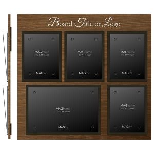 Four Portrait Letter MAGFrames with One Landscape Tabloid MAGFrame - Product design