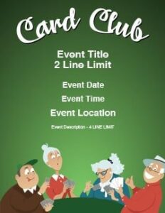 Card Club 1 - Poster