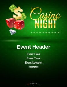 Casino Night 2 - Graphic design
