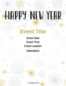 New Years Template 2 - Graphic design